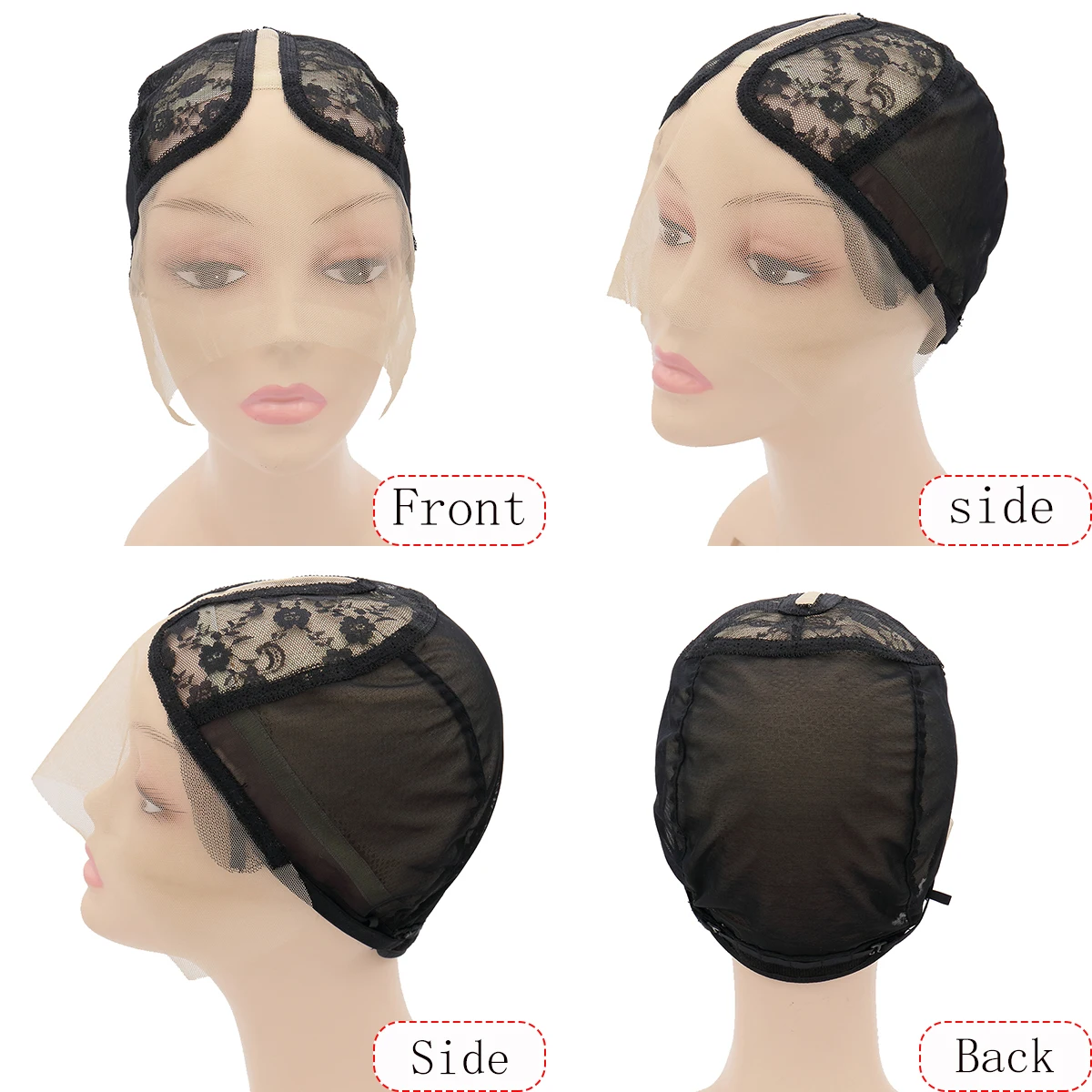 Wig Caps for Making Wigs Full hd Lace Wig Weaving Cap Mesh Base Machine Made Stretchy Net Medium with Adjustable Strap