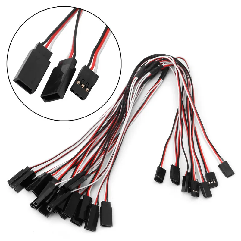 

10Pcs 150mm Y Extension Servo Wire Cord Cable For JR Futaba 15cm 1560