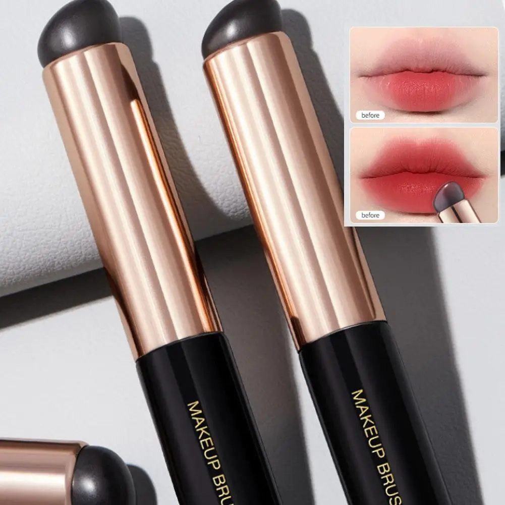 

New Silicone Angled Concealer Brush Like Fingertips Soft Round Lipstick Q Brush Head Makeup Brush Lip Portable Brush H2R2