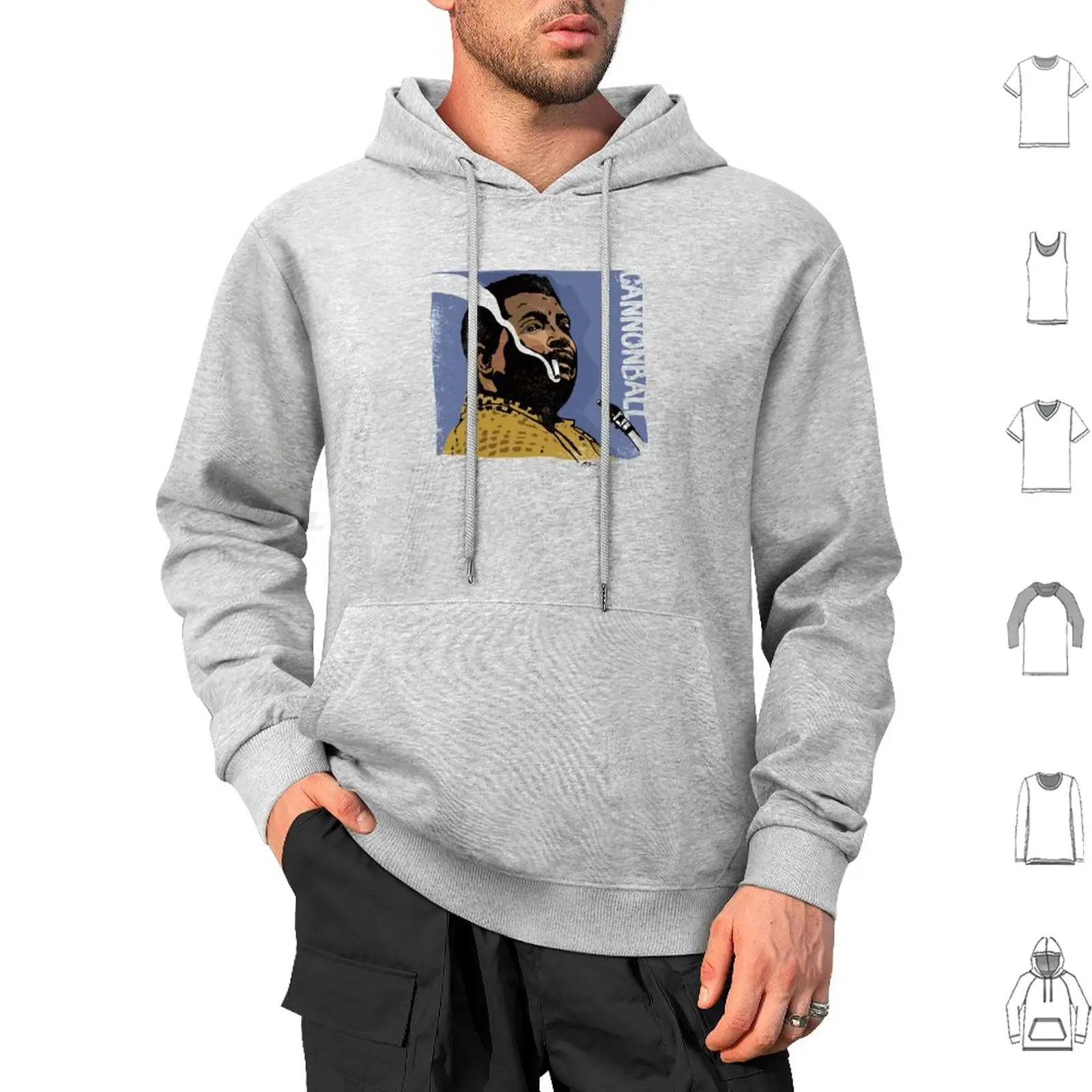 

Shirt Hoodie cotton Long Sleeve Jazz Saxophone Saxophonist Adderly Jazz