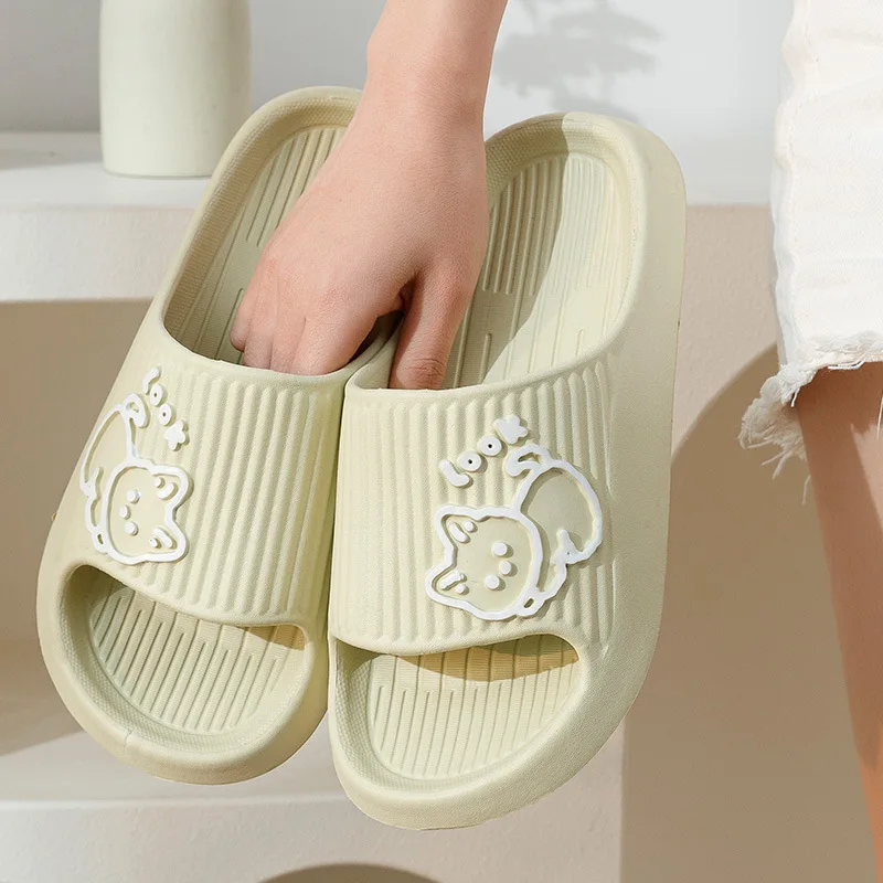 Women Soft Sole Cloud Slippers 2023 Summer Beach Thick Platform Slipper Sandals Women Korean Eva Slippers Couple Home Flip Flops
