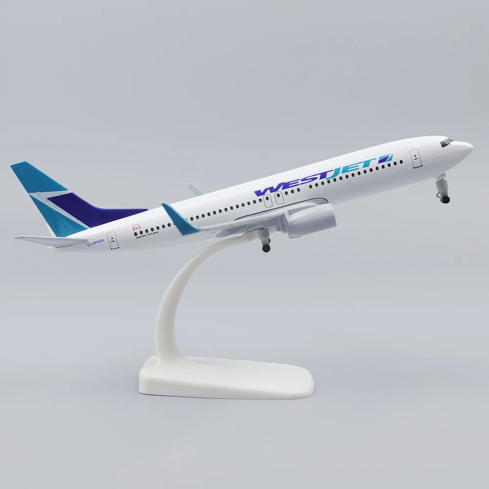 Metal Aircraft Model 20cm 1400 Canada Westjet B737 Metal Replica Alloy