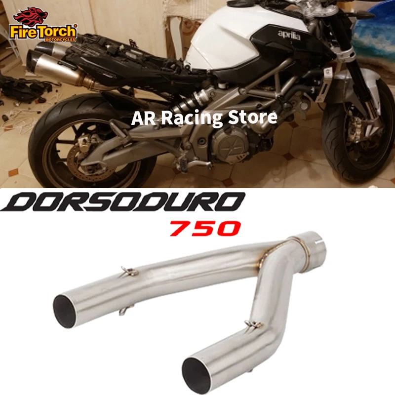 

Slip On For Aprilia Dorsoduro 750 2008-2016 SMV750 SMV 750 Motorcycle Exhaust Muffler Middle Link Pipe Escape Moto Muffler