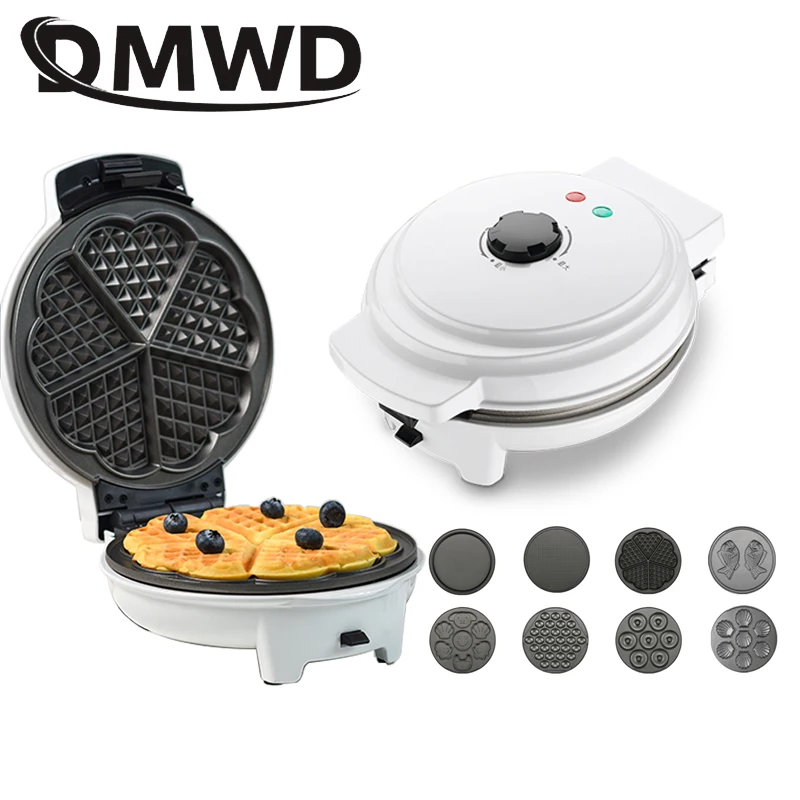 Macchina Elettrica Multifunzionale Per Waffle All'Uovo Macchina Per Torta A Ciambella Mini Muffin Bubble Baking Pan Grill Forno 3 Piastre Intercambiab