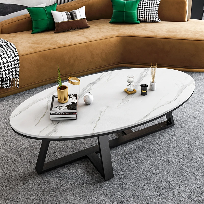 Verhandeling hobby ontrouw Ovale salontafel nordic woonkamer modern design tafel klein  slaapkamermeubilair mesa de centro de sala hal meubels| | - AliExpress