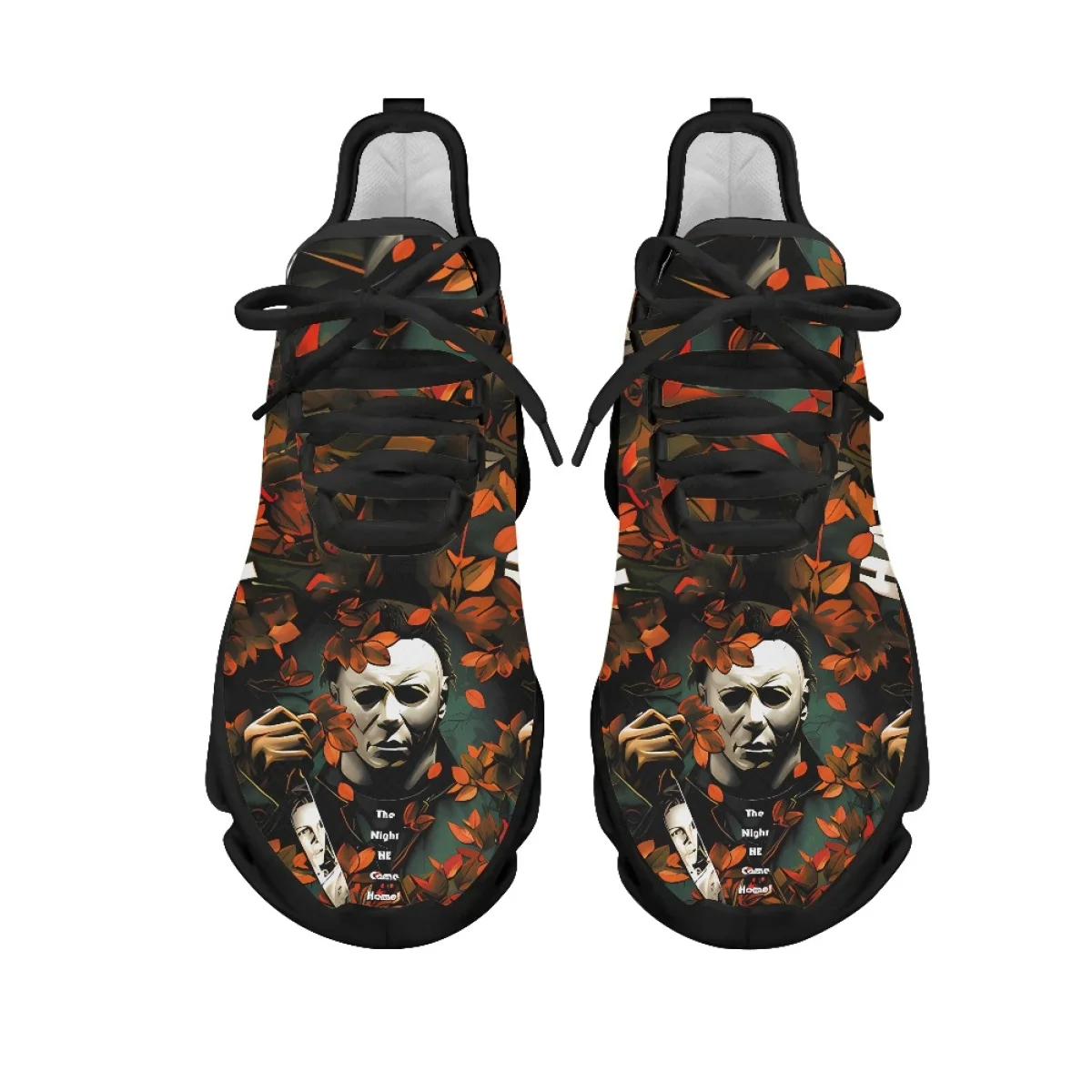 INSTANTARTS Halloween Shoes Horror Movie Character Michael Myers Print Unisex Walking Sneakers Casual Running Shoes Zapatillas