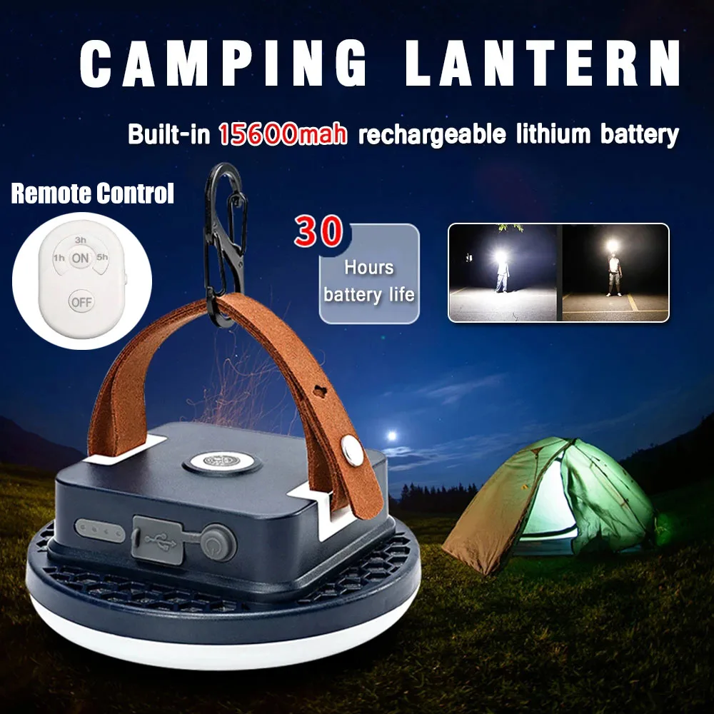 15600maH Camping Lantern LED USB Fast Rechargeable Portable