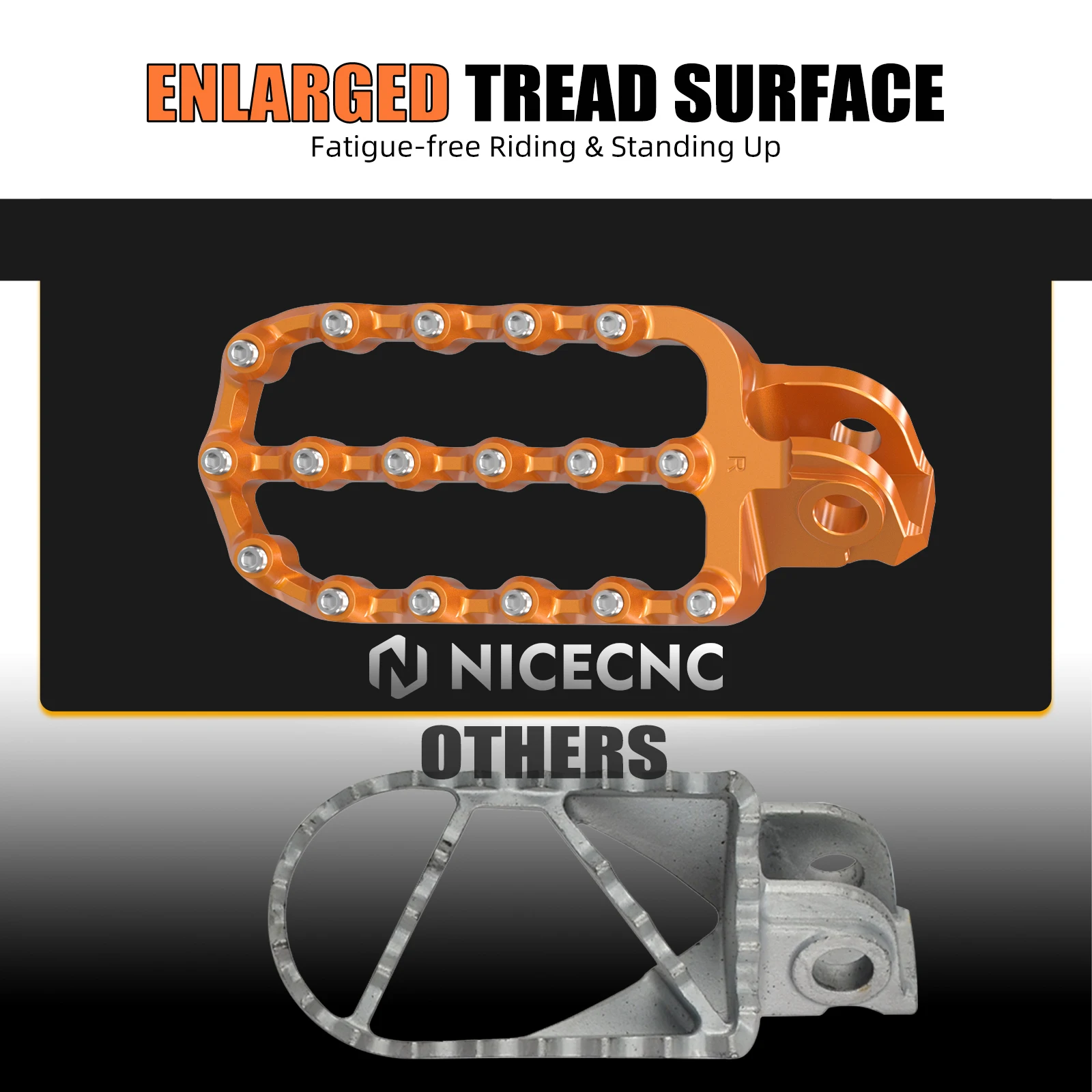 Für KTM 690 Enduro R SMC R 2008–2025 Fußrasten Fußstützen für Husqvarna 701 Enduro/Supermoto 2016–2025 GasGas ES/SM 700 2022–2025 – Detail 3