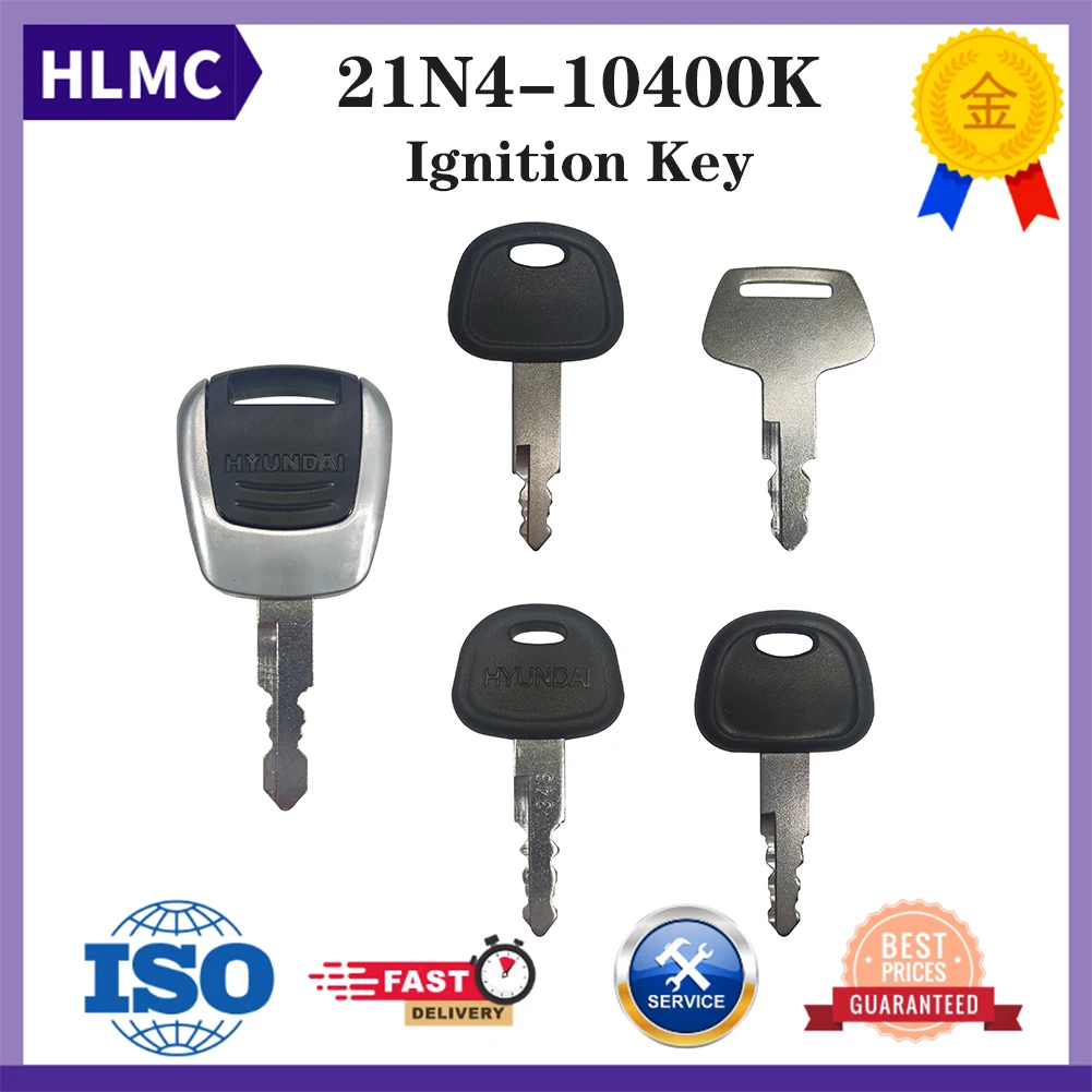 21N4-10400K Applicable to Hyundai Several R Series VS Excavator Key VS55/60/80/130/215/225/375/495VS Ignition Key