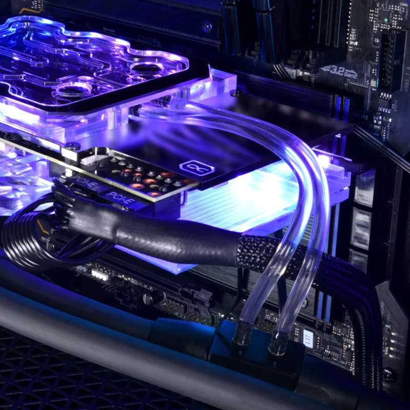 Alphacool Mcx 2x Distribuidor com 1m mm Tubo de Mangueira de Pvc 2xg1 Integrar Facilmente Backplates Ativos ou Refrigerador de Água Mcx 100 - Imagem 4