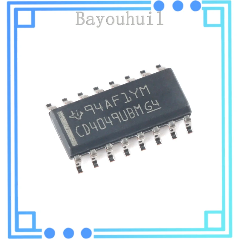 

10PCS New Original Patch CD4049UBDR SOIC-16 Six-way Reverse Buffer/converter Chip