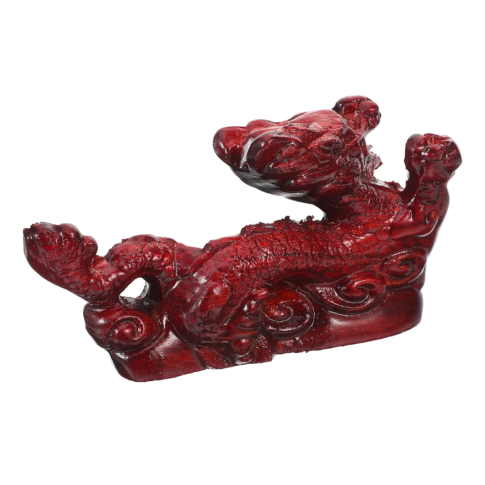 

Chinese Statue Office Carved 2024 New Year The Carved Mascot Sculpture Zodiac Animal Figurine Luck