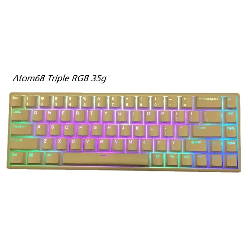 Nizリストドームアンドッパーキーボード、rgbアトマイザー68 mini84 