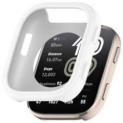 Breathable Sport Silicone Band - Soft Strap Accessory - Amazfit Bip 6 (White case)