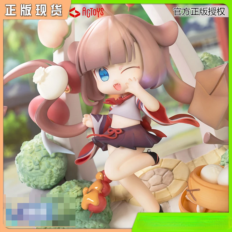

Anime peripheral figure Cat tea jasmine sugar people home Cute Doll Q version hand do classic hand do