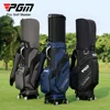 PGM Golf Telescopic Bag,Men and Women Hardshell Ball Bag,Portable Large Capacity Four-wheel Flat Push Golf Bag with Rain Cover 1
