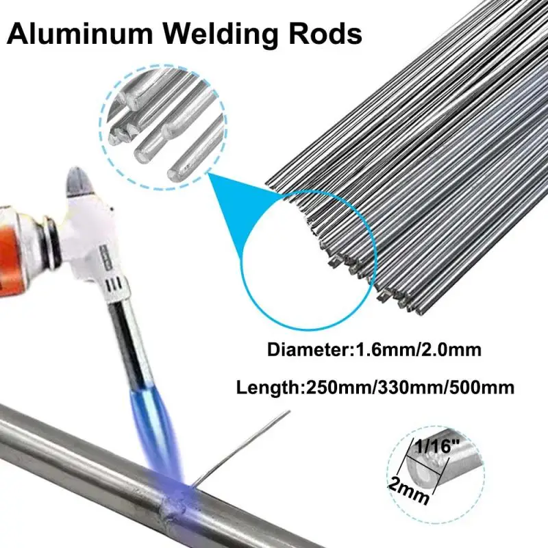 Aluminum Welding Rods Cored Wire Solder Weld Bar Low Temperature Easy Melt Universal No Need Solder Powder