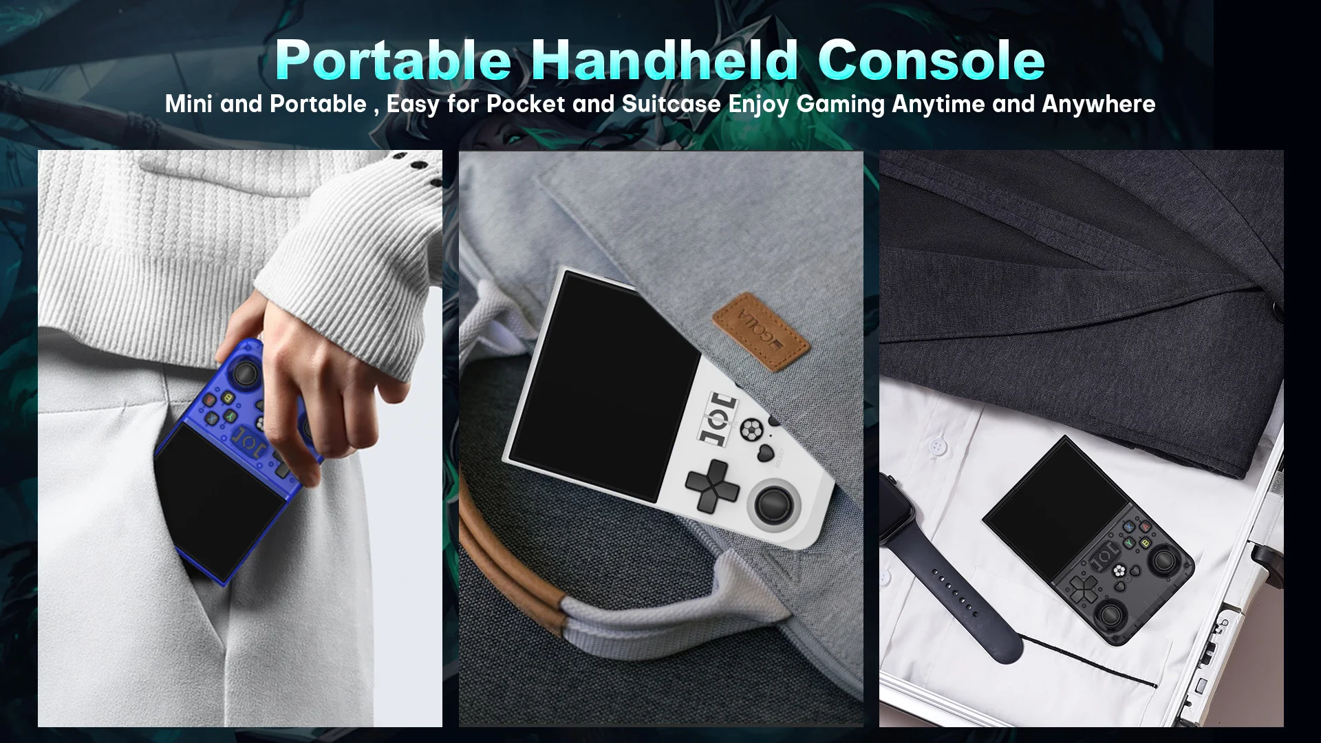 R36PRO Retro Handheld Game Console 64/128G Open Source 3.5 Inch IPS Screen Linux System Portable Pocket Video Player_voghion.com