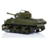Heng Long RC Tank Infrared Combating 1/30 Scale RC Battle Tank Plastic Model Sherman M4A3 3841-01 2.4G Remote Control Toy 3