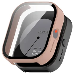 Custodia PC potenziata con vetro temperato HD - guscio protettivo completo con cover anti-caduta e anti-graffi per accessori smartwatch