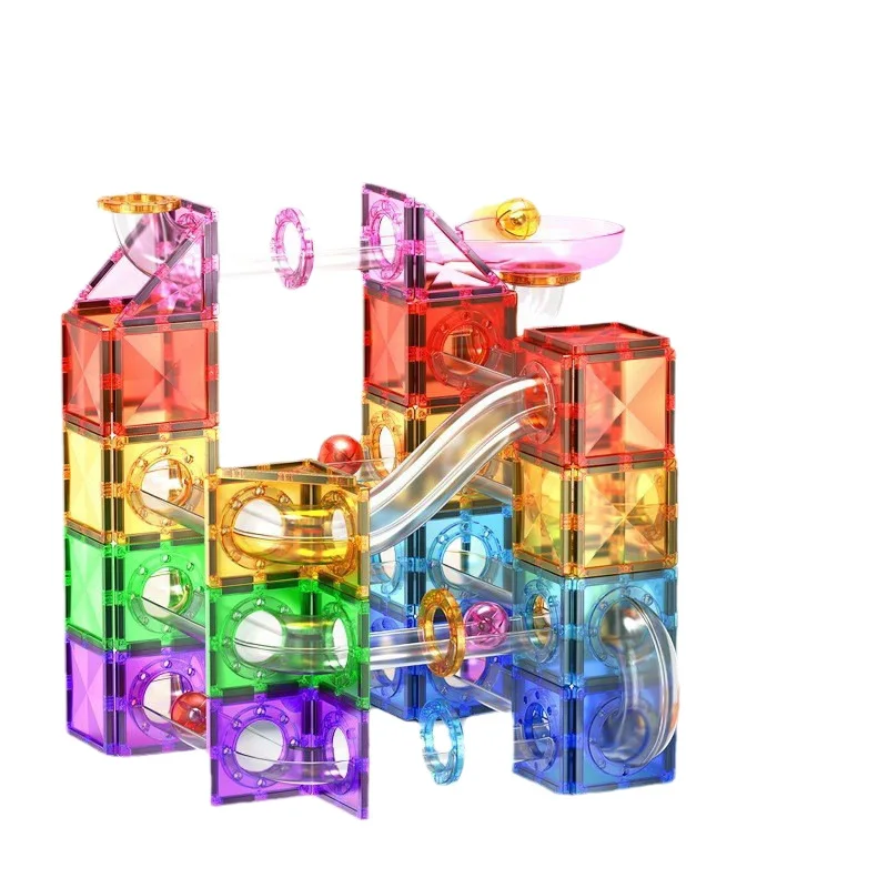 자석 시트 블록 세트 다이아몬드 표면 컬러 윈도우 교육용 조립 블록 어린이 집중력 훈련 장난감 선물