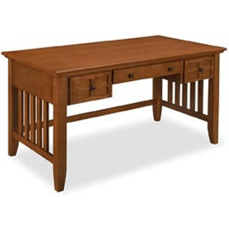 

Arts & Crafts Cottage Oak Executive Desk by Home Styles