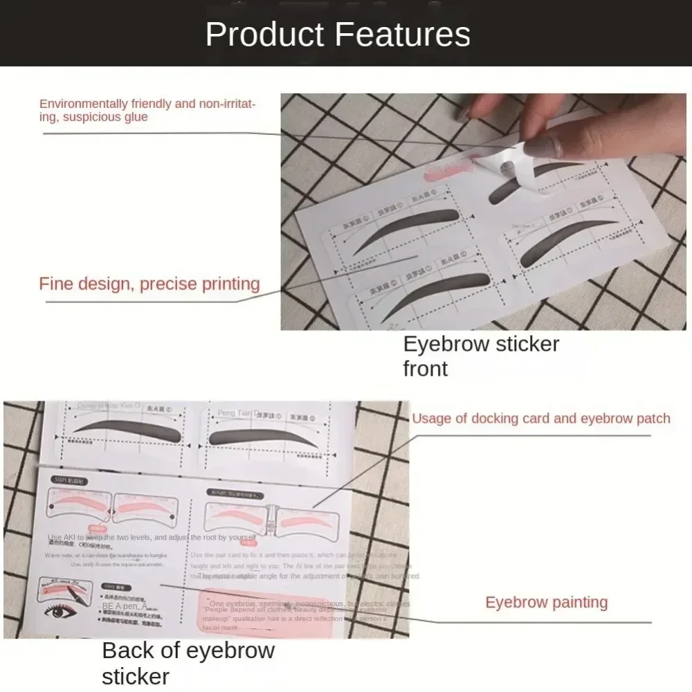 New Disposable Eyebrow Stencil Stickers Grooming Shaper Template Professional Eyes Makeup Stencils Eyebrows Beauty Make Up Tools makeup tools,eyebrow stencil tool,eye makeup tools