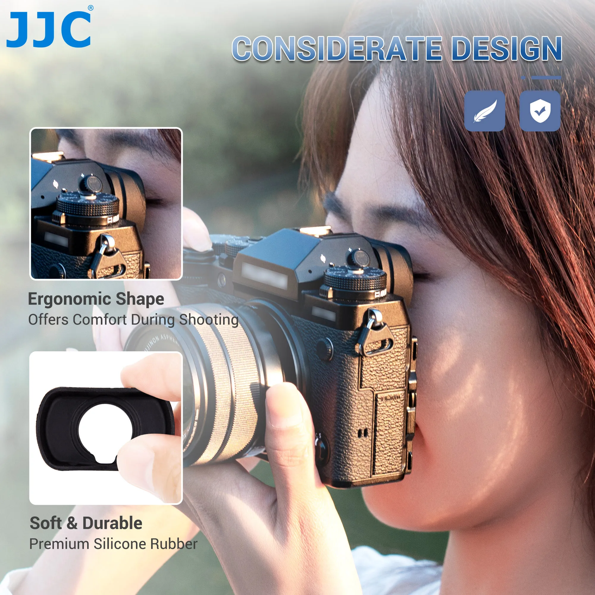 JJC EC-XT Soft Silicone Viewfinder Eyepiece Eyecup