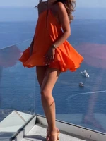 Sexy Party Off Shoulder Dresses 2025 Women's Elegant Sleeveless Hollow Out Beach Dress Backless High Street Lady Summer Vestidos - Image 3