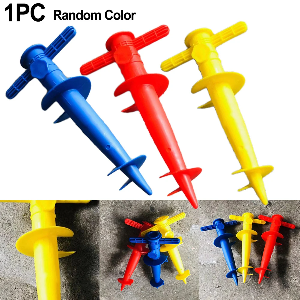 1Pcs Umbrella Bases Adjustable Sun Beach Patio Sand Ground Fixation Tools 31x17 Cm Garden Patio Parasol Ground Anchor Spik