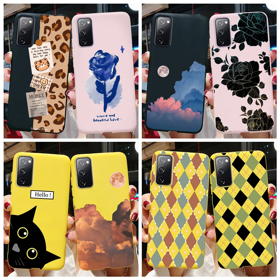 Per Samsung Galaxy S20 Fe S 20 Fe S20Fe Fan Edition Custodia Antiurto Flower Cover Per Samsung S20 Fe 5G Phone Fundas Soft Bumper
