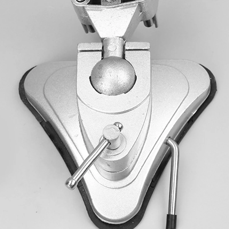 Woodworking Table Vise with Suction Cup Base Practical Aluminum Alloy Vacuum Base  Vise 360 Degree Rotation 2