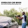 Jemi Tool 18V/21V Cordless High Pressure Washer, 60Bar Rechargeable Portable Washer for Car Wash and Flower Watering 2