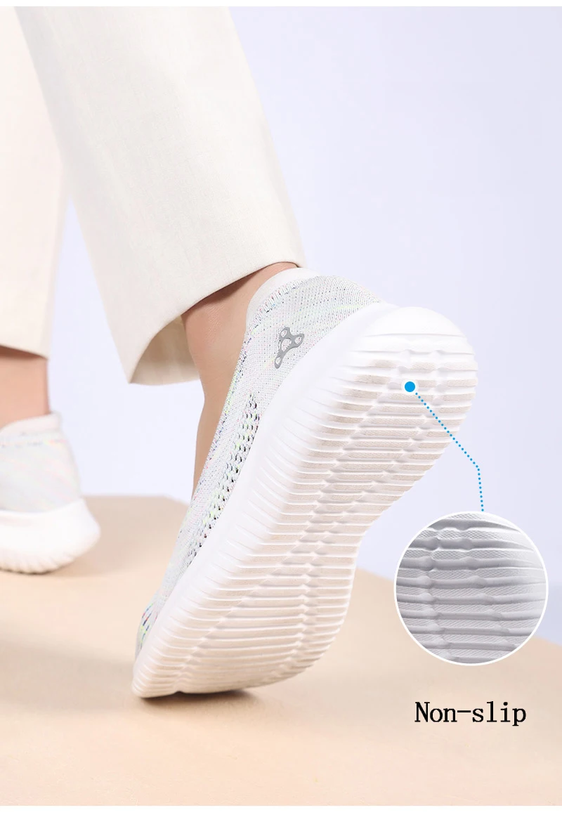 2022 Light Snakers Sport Summer Running Shoes for Women Luxury Brand High Quality Mesh Slip Massage Magnetic Health Care Shoes