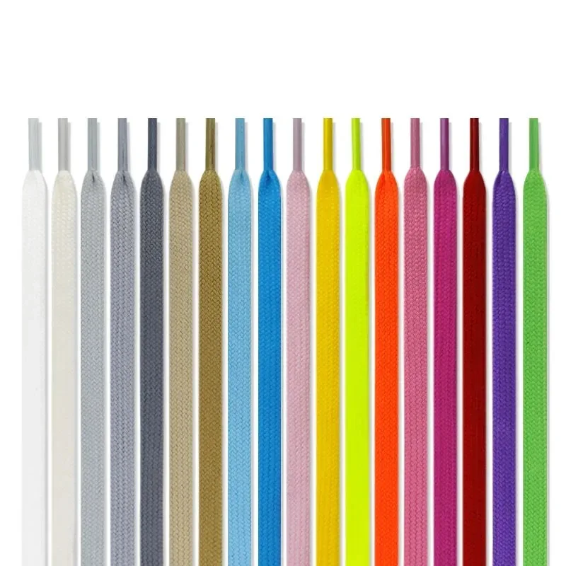 Vibrant Solid Color Cotton Shoelaces for All Ages - Variety of Lengths