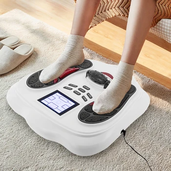 Simulatore di circolazione sanguigna per gambe, massaggiatore elettrico per piedi con telecomando, massaggiatore per piedi 1