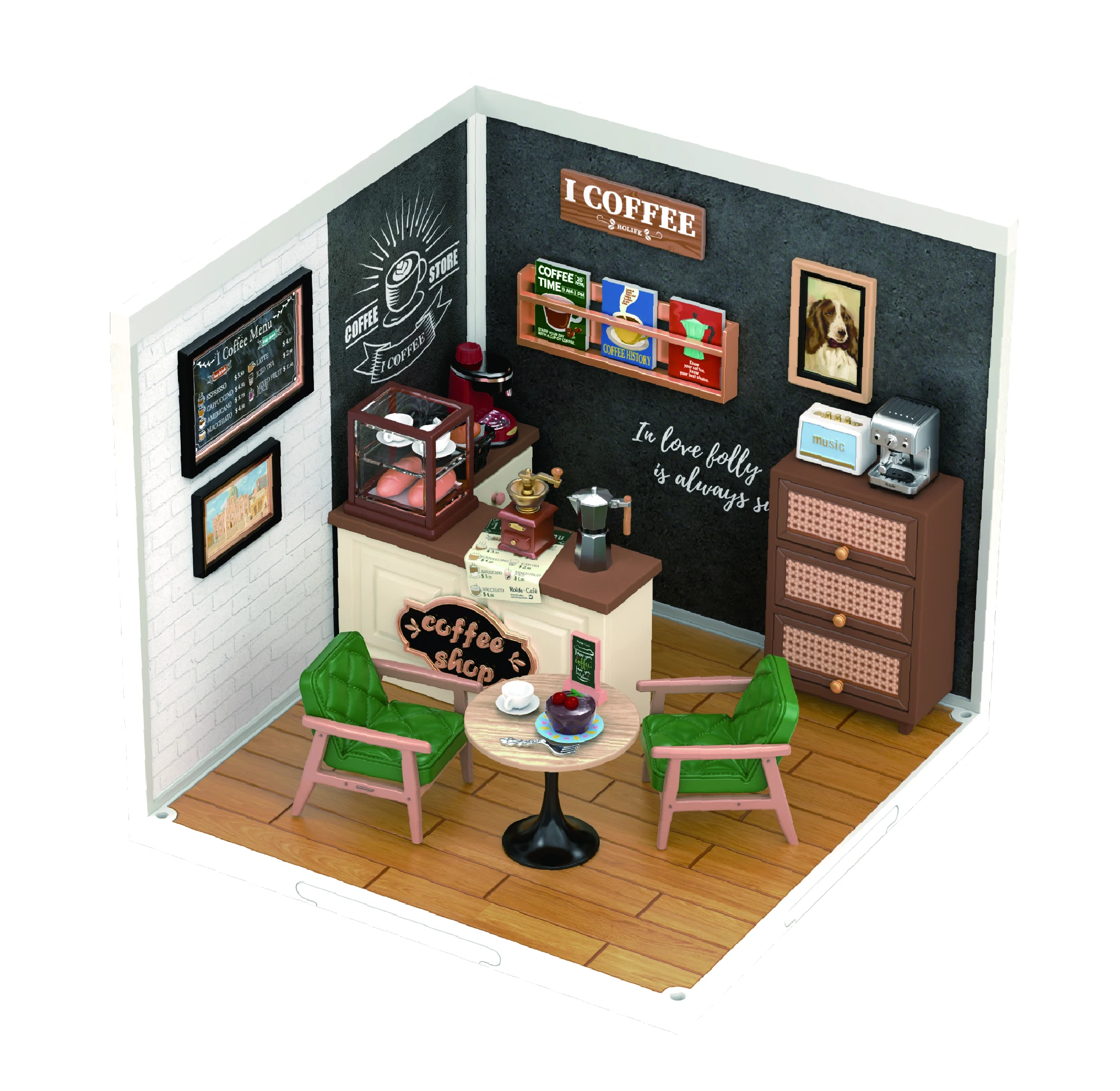 Robtiendra me-Maison Miniature Rolife pour Enfants et Adultes, Zones Ey  Kitchen, Maison de Courses Pré-Peintes, Ensemble de décennie s de  Construction, Puzzle en Bois 3D, Jouets - AliExpress