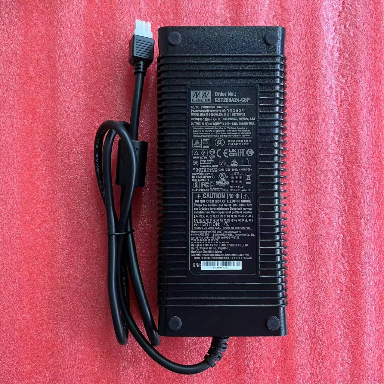MEAN WELL Ī   ġ, GST280A12-C6P GST280A15-C6P GST280A20-C6P GST280A24-C6P GST280A48-C6P, 280W, GST280A