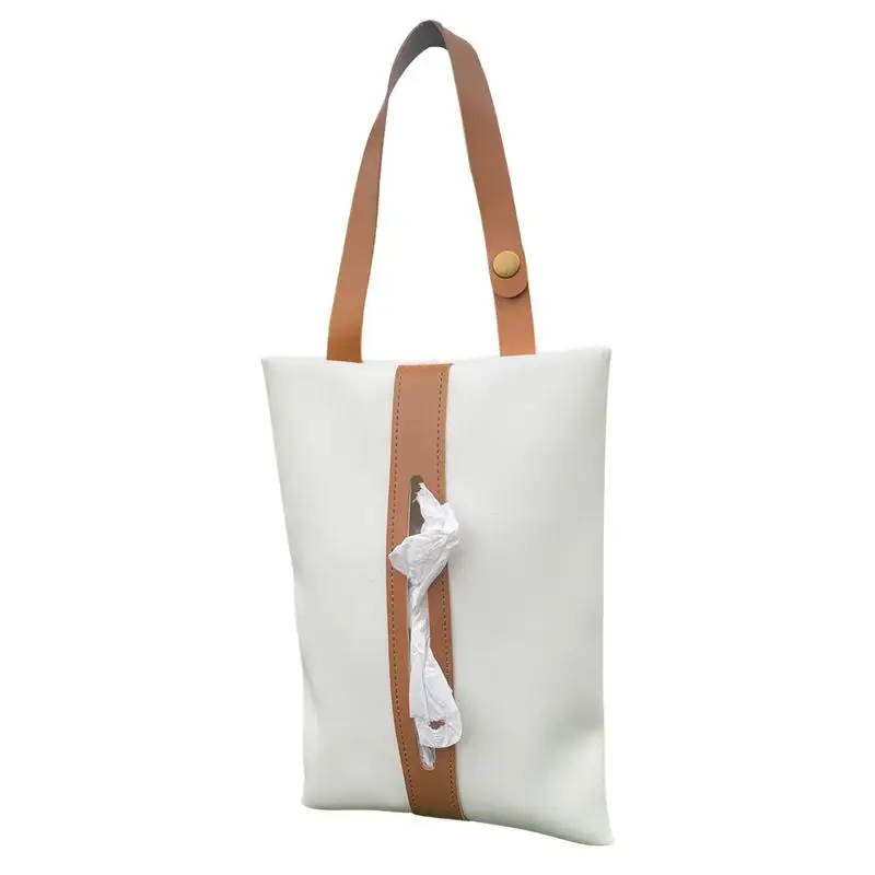 

Подвесной органайзер для салфеток на молнии, из ПУ кожи