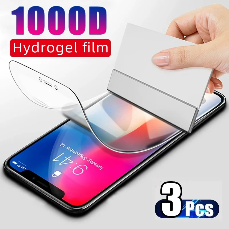 

Screen Protector Film for iPhone X XS Max XR Full Hydrogel Protective Film for iPhone XR X XS Max (Not Glass) Film Foil
