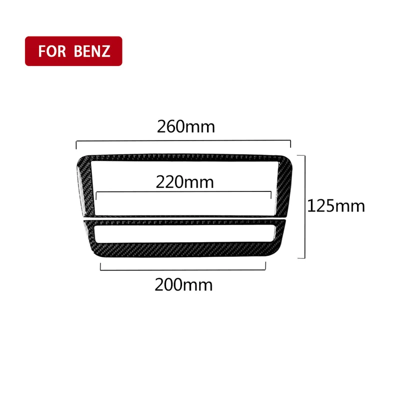 

Наклейки из углеродного волокна для Mercedes Benz A B Class GLA 2013-2018, автомобильная центральная консоль, панель CD, крышка, отделка, аксессуары для салона автомобиля