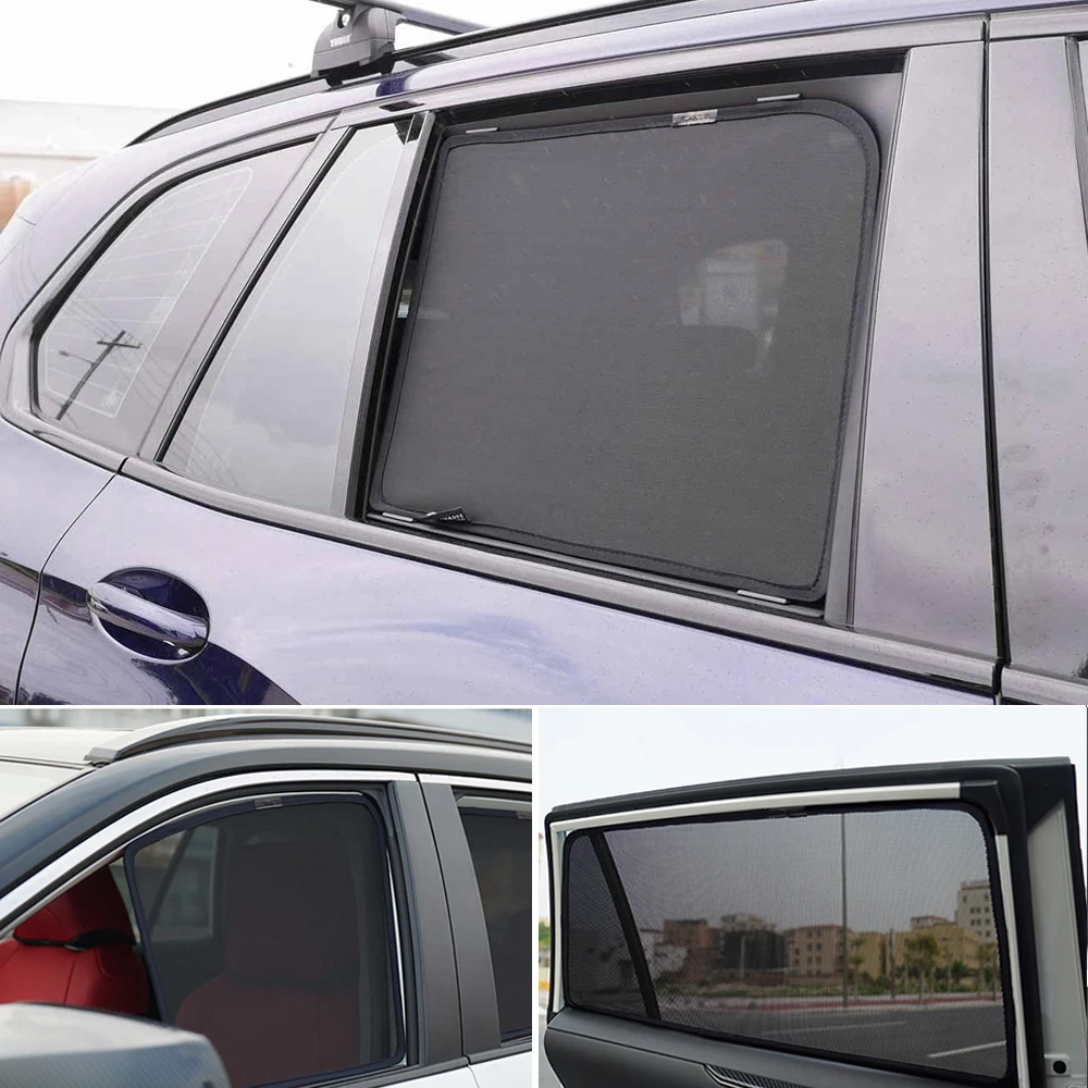 

For Mitsubishi Outlander 2006-2012 Magnetic Car Sunshade Visor Front Windshield Frame Curtain Rear Side Window Sun Shade Shield