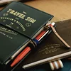 Fromthenon Travel Notebook Storage Bag Loose Leaf Notebook Washable Zipper Pen Bag Stationery Stickers Storage Supplies 5