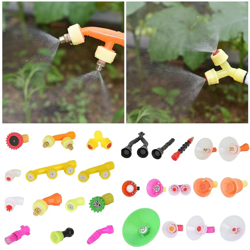 2Pcs Pesticide Atomizing Sprayer Nozzle Agricultural Watering Can Accessories Garden Lawn Irrigation Adjustable Spray Mode Nozzl