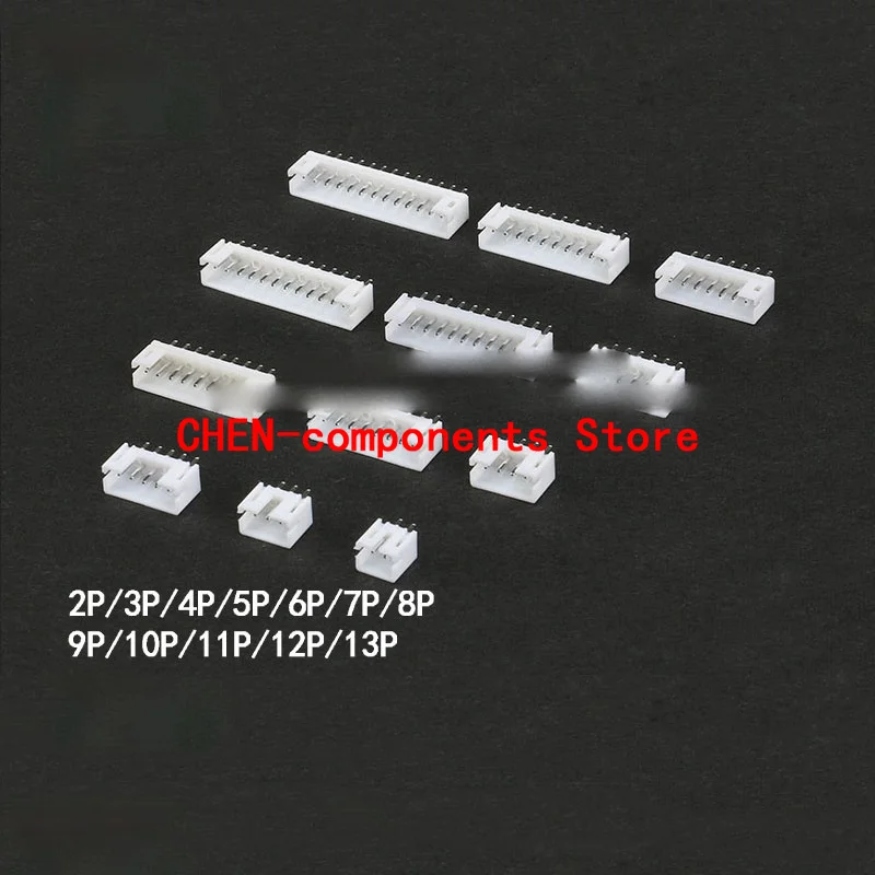 

50PCS PH2.0 straight pin Connector 2.0MM male pin Header Material 2P--13P PH2.0MM Connectors Leads PH-A straight pins