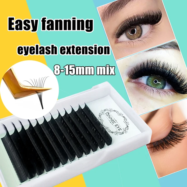 Auto Blooming Eyelash Extension Cil Natural East Fan Lashes Fake