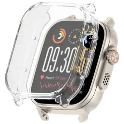 Soft TPU Full Case Cover & Protective Shell Bumper with Screen Protector for Realme Watch5 (Transparent)