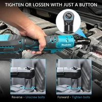 Clé à cliquet sans fil MAKITA DWR180Z 18V LXT, entraînement de 6,35 mm, 800 tr/min, 47,5 N·m, clé à angle, clé à douille, outils électriques DWR180 6
