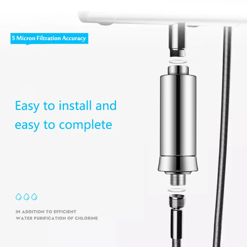 2PCS Class 15 ABS Purifier Shower Filter Shower Filter Purifier Bath Water Water Treatment Health Softener