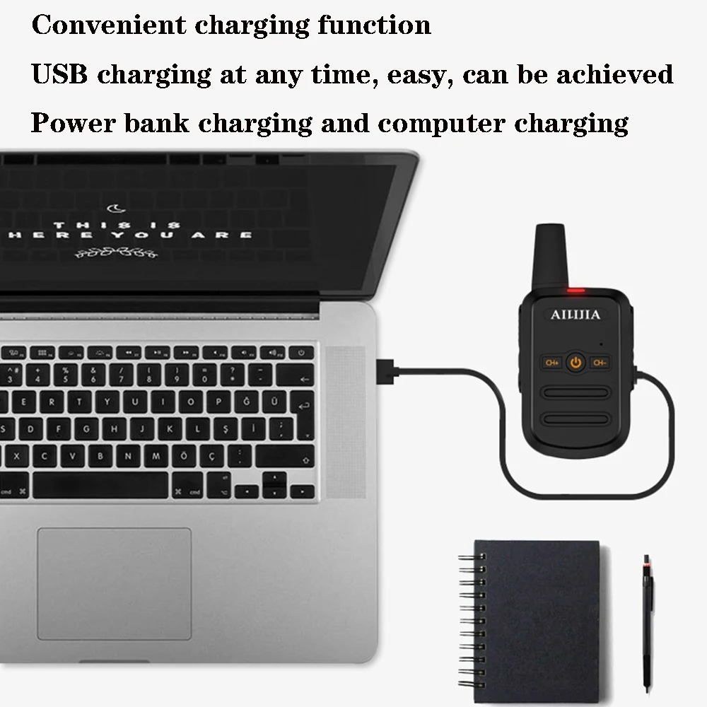 2 PCS/pack intercom Q1 mini ultra-thin high-power handheld small intercom KTV hotel kitchen household  MINI Walkie Talkie